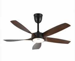 Quạt trần Nanoco 3 cánh màu nâu có đèn NCF5231-PL